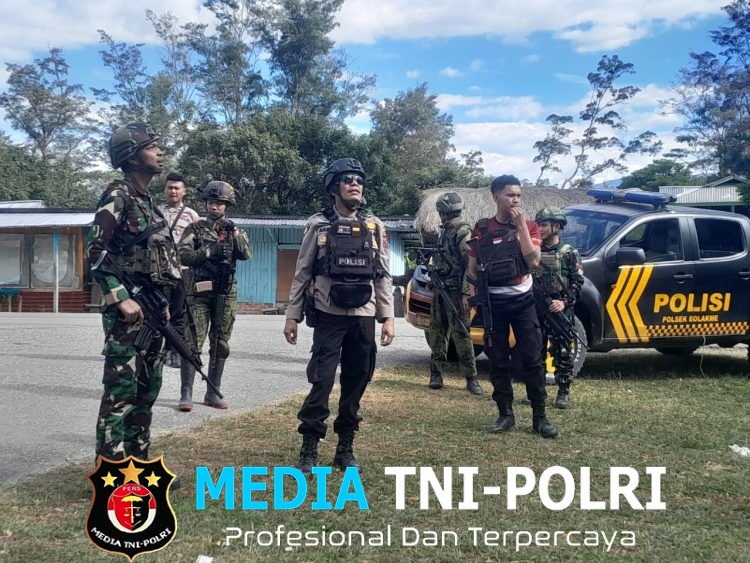 Jelang HUT RI Ke-81, TNI-Polri Bersinergi Amankan Wilayah Distrik Bolakme