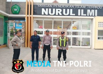 Jaga Jakarta Jaga Bekasi, Polsek Kedungwaringin Amankan Perkemahan Hari Pramuka ke-65 di Yayasan Nurul Ilmi