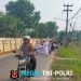 Polsek Serang Baru Amankan Pawai Jalan Kaki Santri Peringati HUT RI ke-81