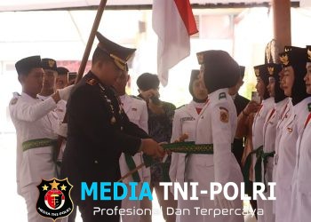 Polres Wonogiri Kawal Pengukuhan Paskibraka Kabupaten Wonogiri 2026