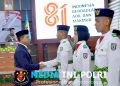 Bupati Pringsewu Riyanto Pamungkas Kukuhkan Paskibraka Tahun 2026