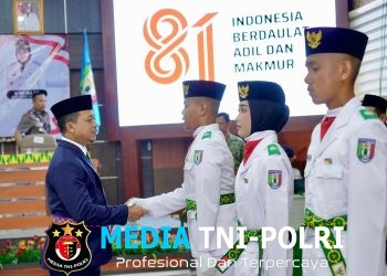 Bupati Pringsewu Riyanto Pamungkas Kukuhkan Paskibraka Tahun 2026