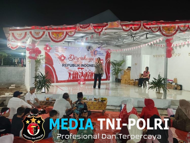 Jaga Jakarta Jaga Bekasi, Polsek Cikarang Pusat Hadiri Peresmian Sekretariat RT dan Malam 17 Agustus di Hegarmukti