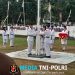 Semarak HUT ke-81 RI, Kapolsek Mandor Hadiri Upacara Bersama Forkopimcam dan Pelajar