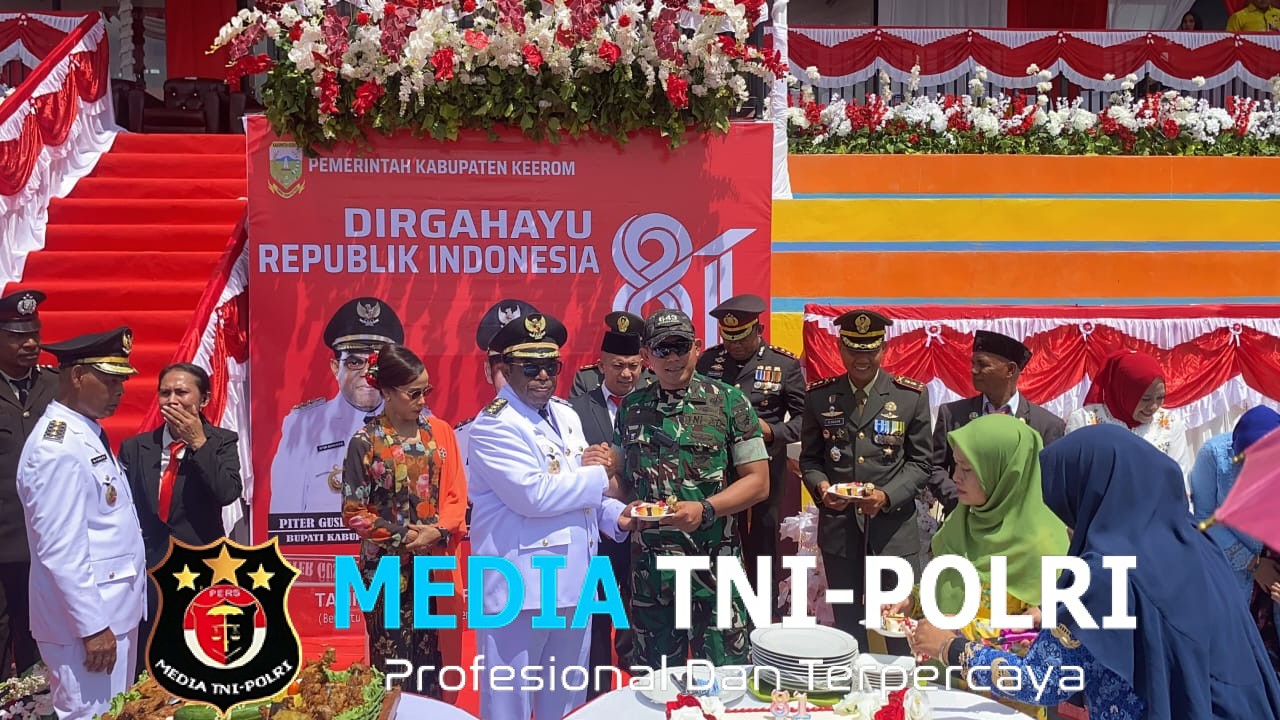 Semarak HUT RI Ke-81 Di Batas Ujung Timur, Satgas Swasembada Yonif 643/Wns Koops TNI Habema Terlibat Upacara Dan Gelar Layanan Kesehatan Gratis