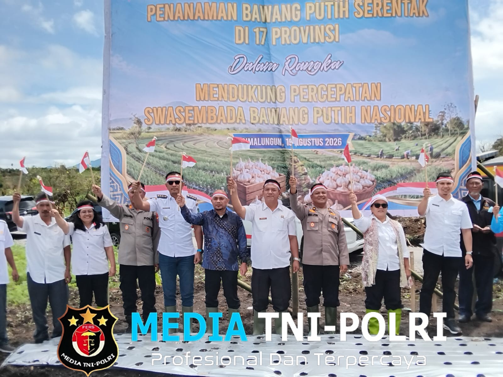 Serentak di 17 Provinsi, Polres Simalungun Dukung Percepatan Swasembada Bawang Putih Nasional