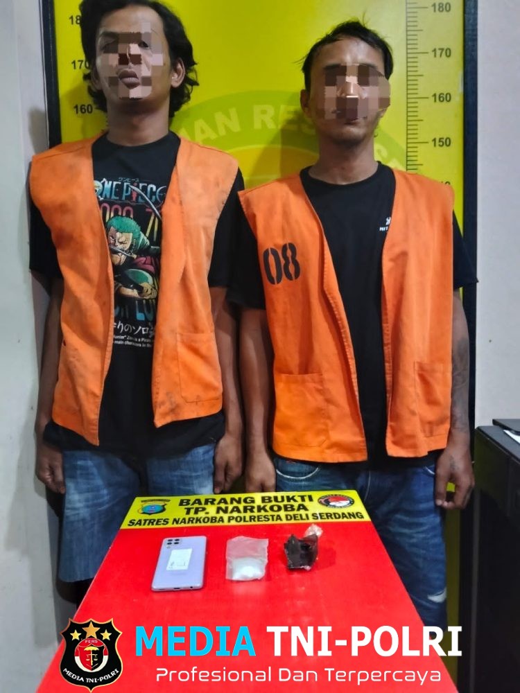 Satresnarkoba Polresta Deli Serdang Ringkus Dua Terduga Bandar, Sita Sabu 20,35 Gram