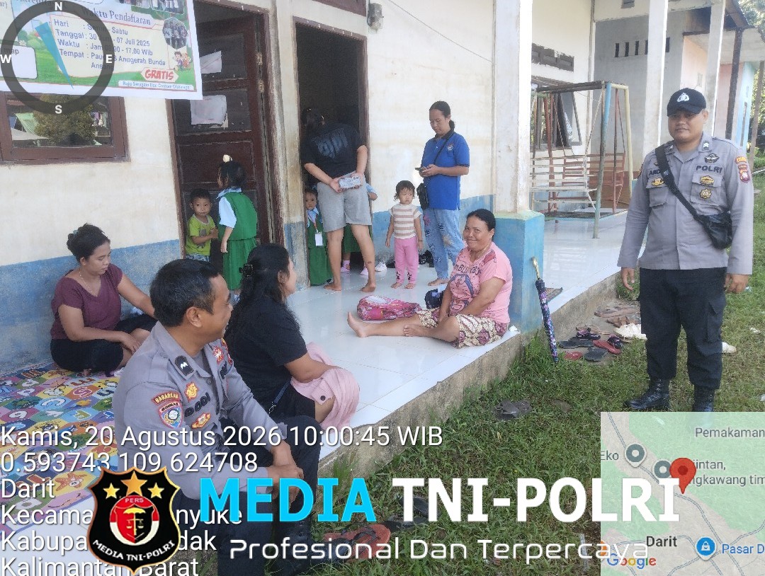Samapta Polsek Menyuke Imbau Warga Masyarakat yang Lagi Santai