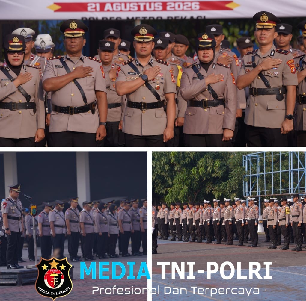 Hari Juang Polri 2026, Polres Metro Bekasi Kenang Semangat Proklamasi Polisi 21 Agustus 1945