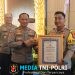 Polres Mesuji Raih Peringkat I Penyelesaian Perkara Terbanyak Se – Lampung Dari Kapolda Lampung