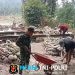 Pembangunan Jembatan Gantung Bukit Berantai Terus Dikebut Program Karya Bakti TNI AD Untuk Rakyat