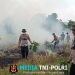 Karhutla di TN Way Kambas, Kepolisian Berjibaku Padamkan Api di Tengah Medan Sulit