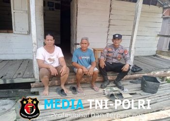 Senyum, Sapa dan Sambang Warga, Cara Humanis Aiptu Suriansyah Jaga Kamtibmas Sebangki