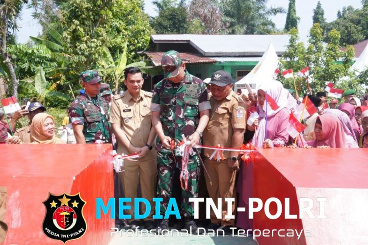 Pangdam I/BB Resmikan Jembatan Perintis Tumpatan Nibung Deli Serdang, Buka Akses Warga