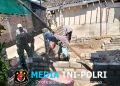 Tingkatkan Kualitas Hidup Warga, Kopka Slamet Prasetiyo Dampingi Renovasi RTLH Dan MCK Di Pakunden