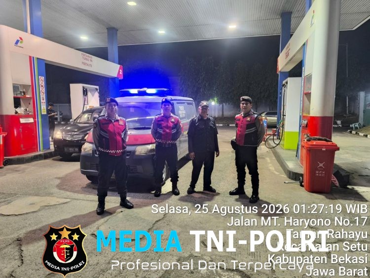 Patroli Biru Polsek Setu Sisir Titik Rawan, Antisipasi 3C, Tawuran dan Begal