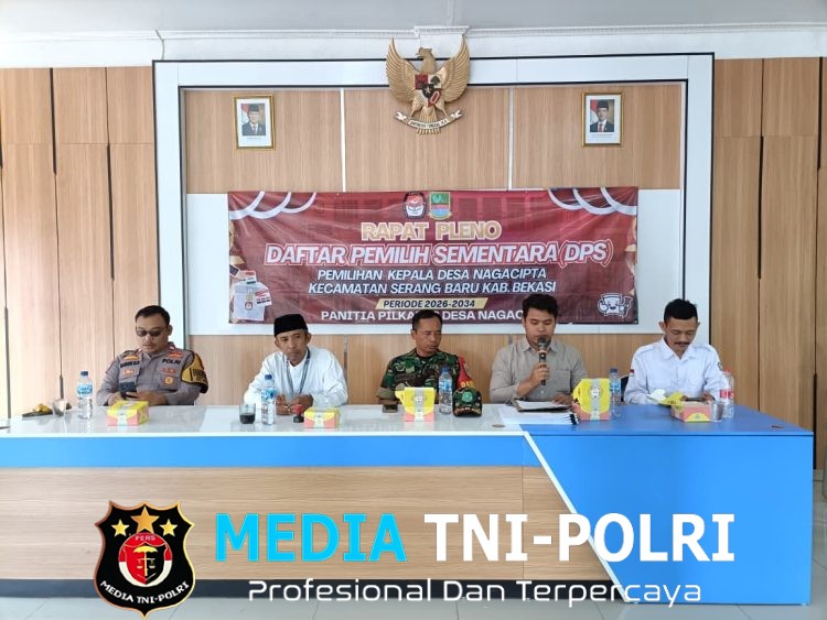 Bhabinkamtibmas Nagacipta Hadiri Pleno Penetapan DPS Pilkades 2026