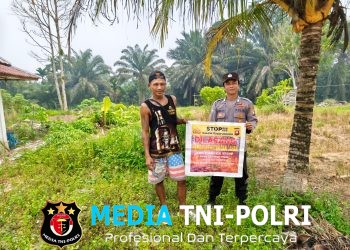 Polsek Menjalin Sosialisasikan Pencegahan Karhutla dan Dampak El Nino kepada Warga