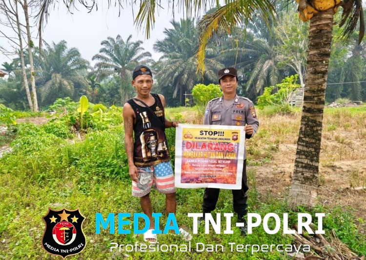 Polsek Menjalin Sosialisasikan Pencegahan Karhutla dan Dampak El Nino kepada Warga