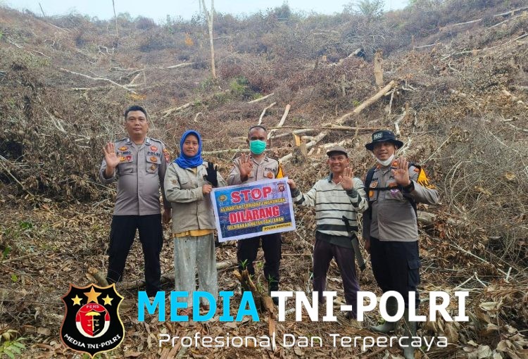 Polsek MenyukeAjak Warga Cegah Kebakaran Hutan Dan Lahan