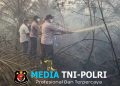 Dandim 0420/Sarko Bersama Forkopimda Padamkan Karhutla di Area Plasma PT BKS