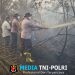 Dandim 0420/Sarko Bersama Forkopimda Padamkan Karhutla di Area Plasma PT BKS