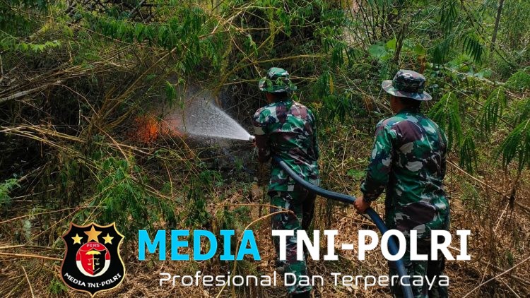 Regu Damkar Kodim 0728/Wonogiri Padamkan Kobaran Api di Dua Lokasi