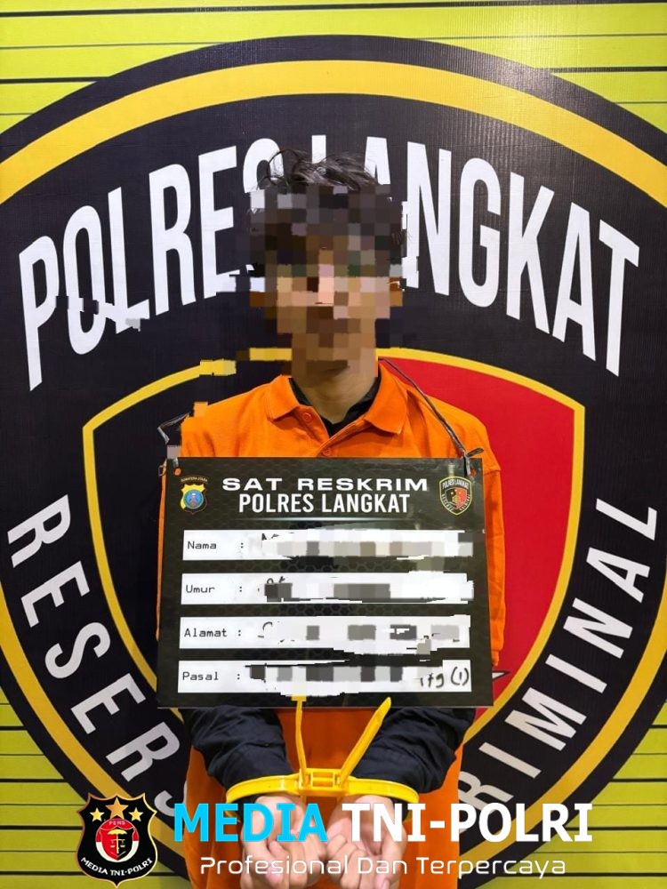 Polres Langkat Tangkap Tujuh Pelaku Pencurian Disertai Kekerasan di Empat Lokasi, Dua Senjata Tajam dan Dua Sepeda Motor Diamankan
