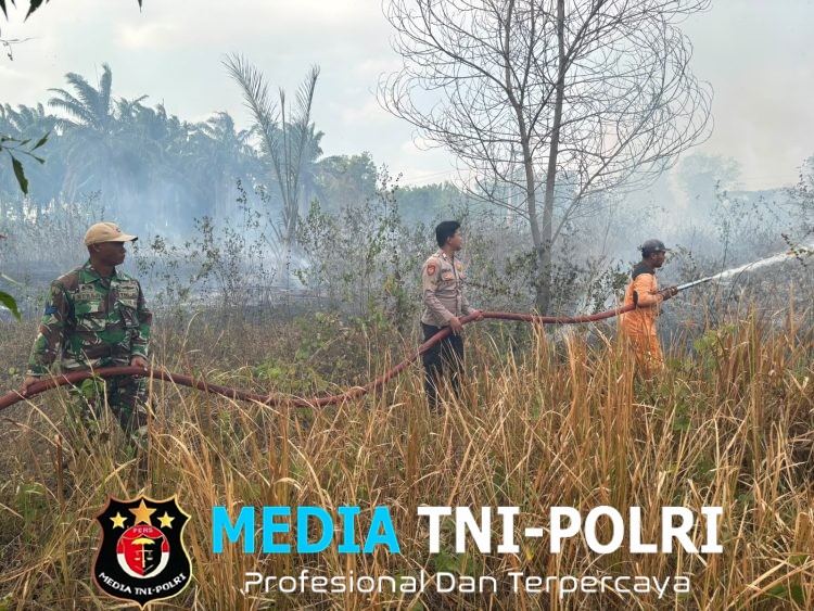 Polsek Lambu Kibang Lakukan Ground Check Hotspot Karhutla di Tiyuh Agung Jaya