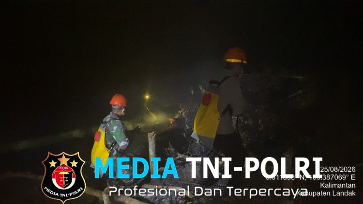 Respon Cepat Sinergitas TNI-Polri Padamkan Karhutla di Dusun Bolat Desa Sampuro