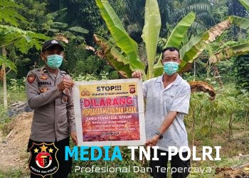 Polsek Menjalin Sosialisasikan Pencegahan Karhutla dan Dampak Fenomena El Nino kepada Warga Desa Menjalin