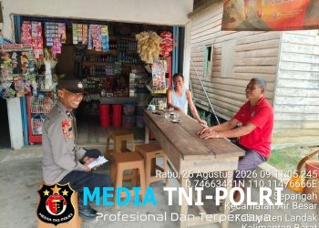 Patroli Siang, Polisi Sambangi Warga dan Ingatkan Bahaya Kabut Asap serta Karhutla