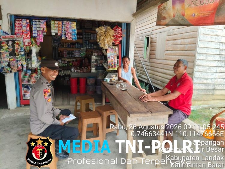 Patroli Siang, Polisi Sambangi Warga dan Ingatkan Bahaya Kabut Asap serta Karhutla