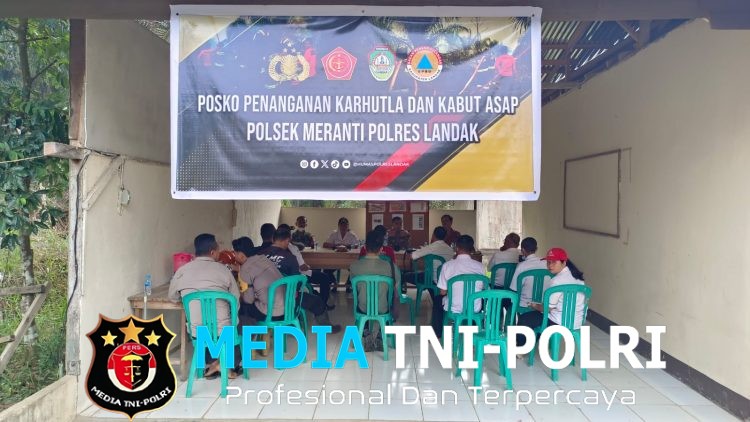 Siaga Sebelum Api Berkobar, Polsek Meranti Dirikan Posko Penanganan Karhutla