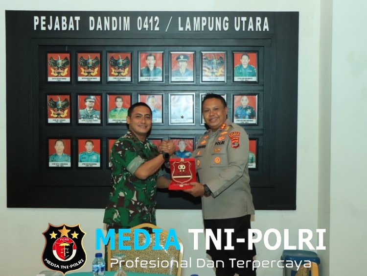 Perkuat Sinergitas TNI-Polri, Kapolres Tulang Bawang Barat Kunjungan silaturahmi dengan Dandim 0412/Lampung Utara