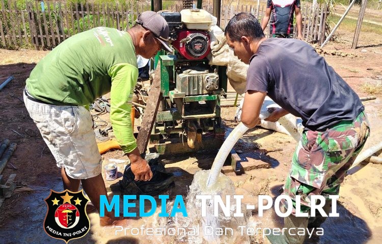 TNI AD Wujudkan Air Bersih Harapan Masyarakat RT 9 Marga Mulya Kini Menjadi Kenyataan