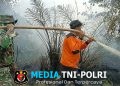 Tim Gabungan Perkuat Pemadaman Karhutla di Desa Sungai Abang, Sebagian Besar Api Berhasil Dipadamkan