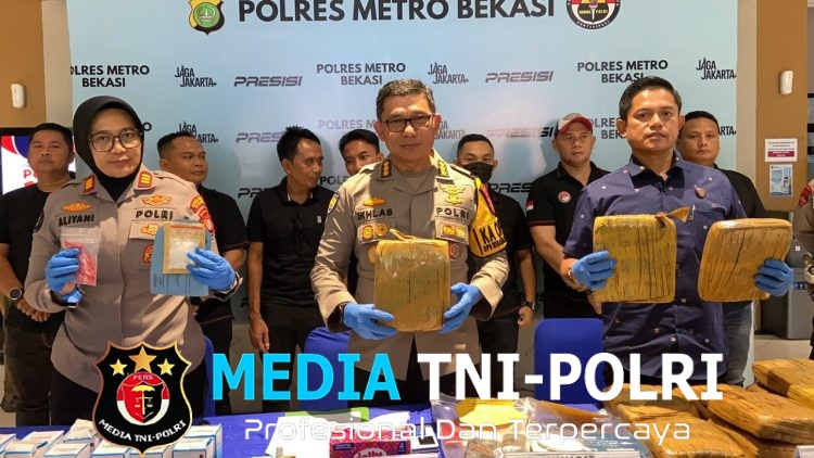 Satresnarkoba Polres Metro Bekasi Bongkar Rantai Peredaran Narkoba, Ganja hingga Home Industry Tembakau Sintetis Terungkap