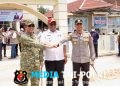 Pastikan Aman Kondusif, Kapolres Lampung Tengah Pimpin Langsung Pengamanan Kunker Menteri Pertanian RI