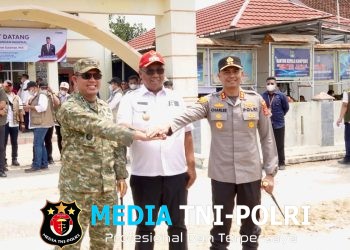 Pastikan Aman Kondusif, Kapolres Lampung Tengah Pimpin Langsung Pengamanan Kunker Menteri Pertanian RI