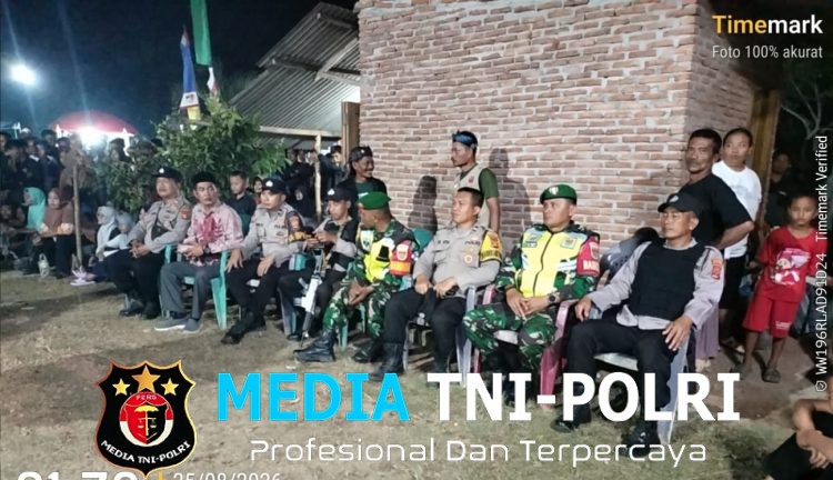 Sinergitas TNI-Polri, Patroli Dialogis Malam Hari di Wilayah Hukum Polsek Tumijajar