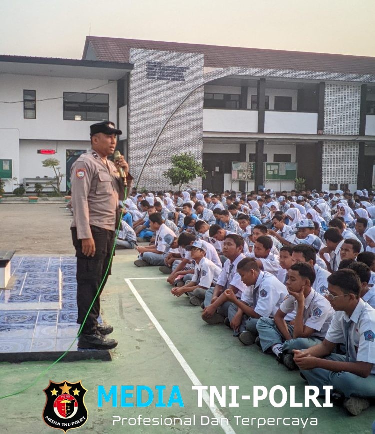 Police Goes to School, Polsek Cikarang Pusat Bekali 960 Pelajar Pesan Disiplin dan Kamtibmas