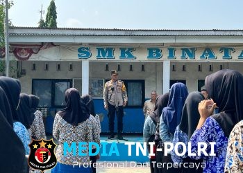 Police Goes to School, Kapolsek Setu Ajak Pelajar SMK Binatama Waspadai Provokasi dan Fokus Belajar