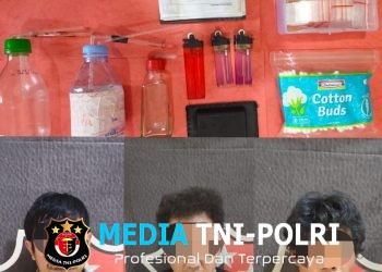 Tiga Orang Diamankan Polsek Bukit Kemuning, Diduga Terlibat Penyalahgunaan Sabu