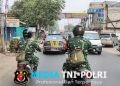 Polsek Setu dan Koramil 06 Gelar Patroli Bersama Antisipasi Pergerakan Massa Menuju Jakarta