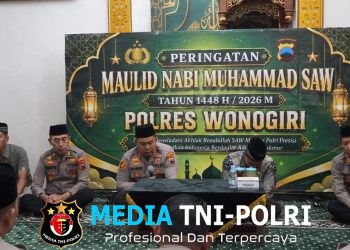 Dari Masjid Al Ma’ruf, Polres Wonogiri Perkuat Spiritualitas dan Profesionalisme Personel