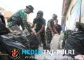 Kodim 0728/Wonogiri Bersihkan Pasar Sidoharjo Sambut HUT TNI dan Kodam IV/Diponegoro