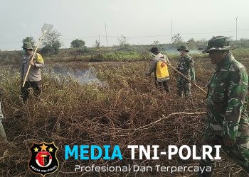 Babinsa Koramil 402-03/Sp Padang Berhasil Padamkan Karhutla Seluas 6 Hektar di Desa Batun Baru