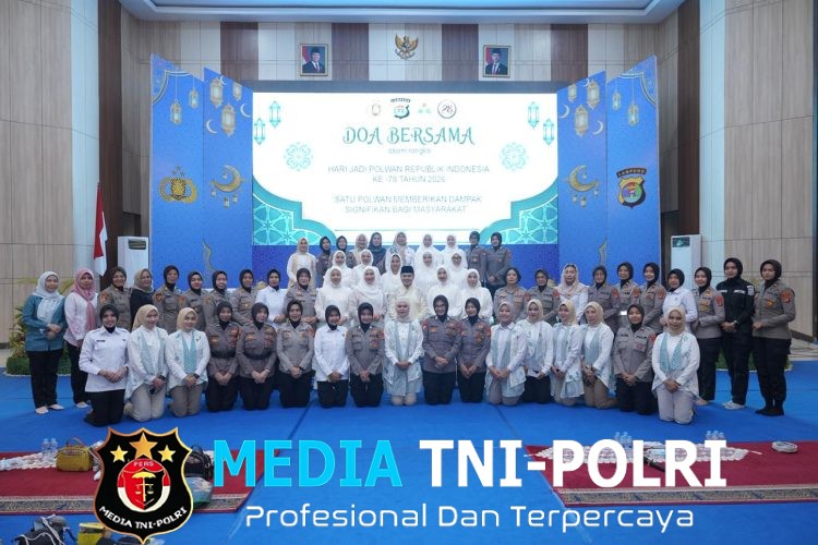 Polda Lampung Gelar Doa Bersama Peringati Maulid Nabi Muhamad SAW 1448 Hijriah dan HUT Polwan ke-78