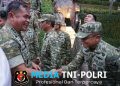 Dandim 0402/OKI Dampingi Kunjungan KSAD Jenderal TNI Maruli Simanjuntak di PT Arwana Ceramic Plant IV-D Ogan Ilir